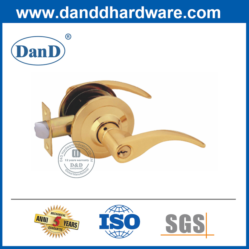 Tay nắm cửa đòn bẩy hiện đại bằng hợp kim kẽm cho cửa gỗ-DDLK006