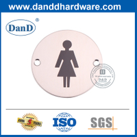 Tấm biển hiệu nhà vệ sinh nữ treo tường bằng thép không gỉ-DDSP002