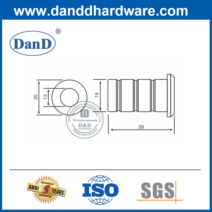 Cửa gỗ inox chống bụi màu đen mờ Strike-DDDP002