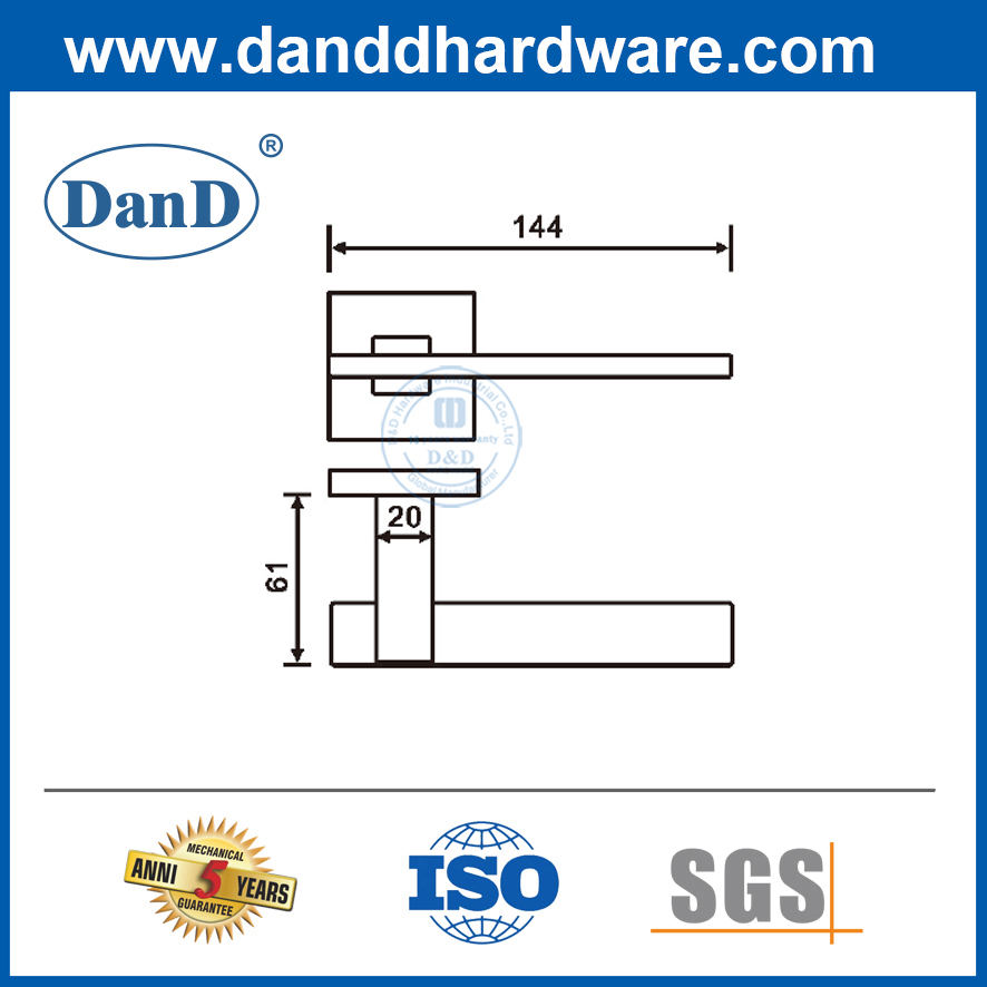 Tay Nắm Cửa Đòn Bẩy Entry Tay Nắm Cửa Vuông Tay Nắm Cửa Inox Nội Thất-DDSH060