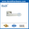 Tay nắm đòn bẩy rắn màu bạc SS304 Tay nắm cửa vuông hiện đại-DDSH053