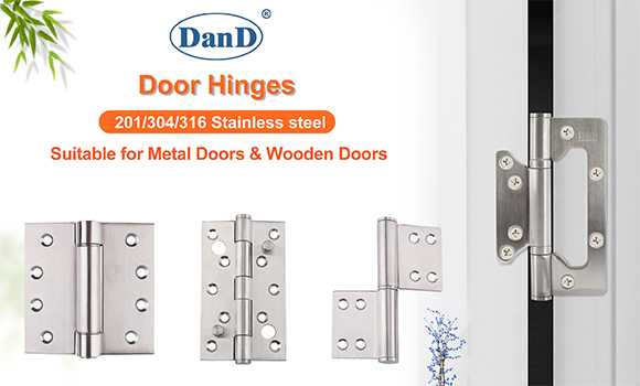 Các loại bản lề đối đầu bằng thép không gỉ cho cửa