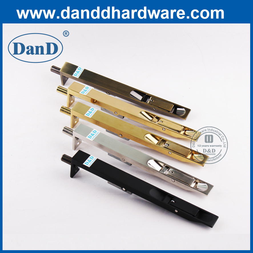 Chốt cửa góc tròn bằng đồng cổ 8 inch bằng thép không gỉ-DDDB030