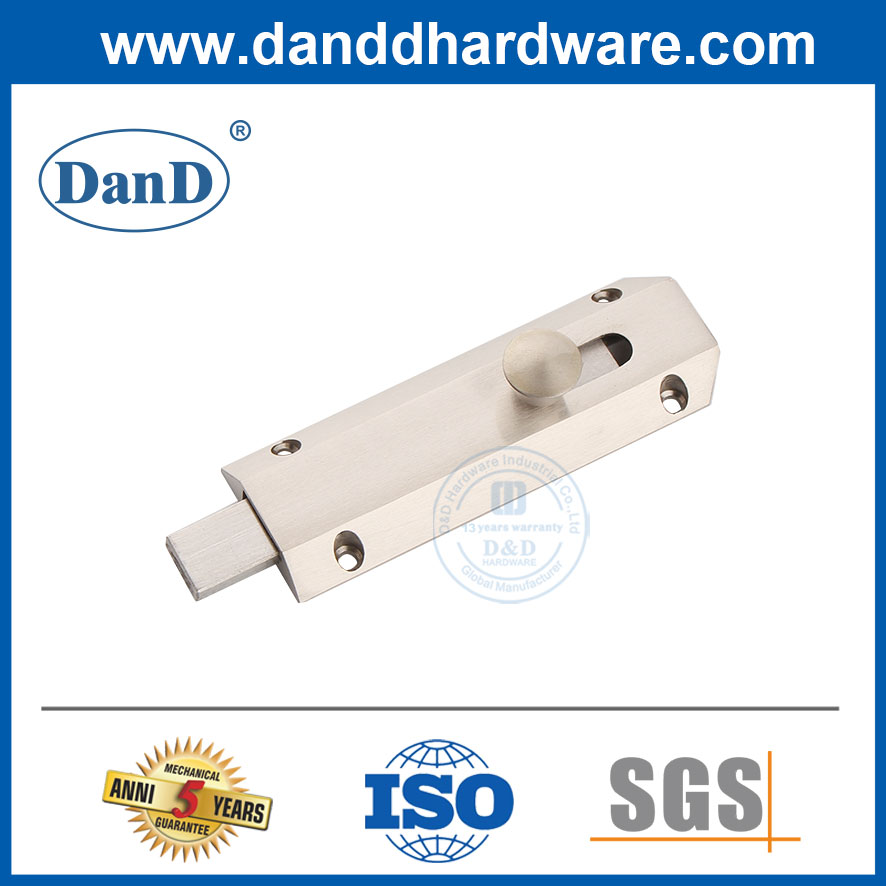Chốt cửa bề mặt bằng đồng thau nguyên khối Chốt thùng trượt Chốt khóa-DDDB017