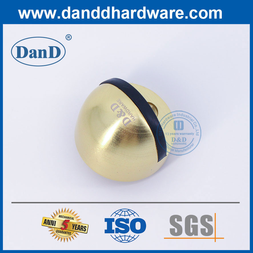 Chặn cửa tốt nhất Nút chặn cửa bằng đồng thau Satin Hợp kim kẽm Nút chặn cửa dễ thương-DDDS002