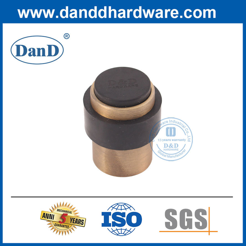 Chặn cửa thương mại bằng thép không gỉ màu vàng đồng Chặn cửa sàn-DDDS009