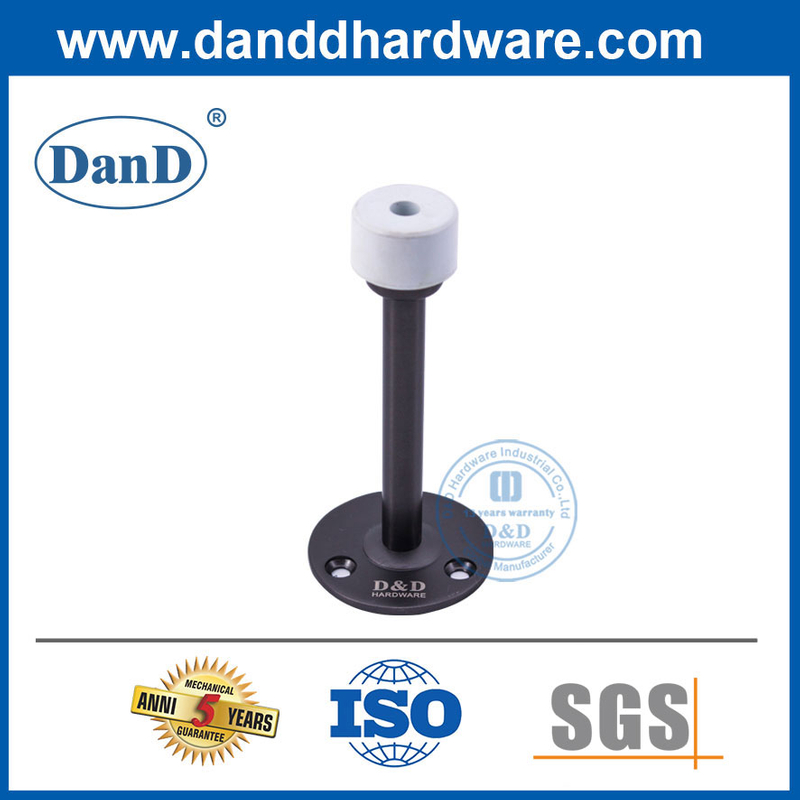 Thiết kế mới Chặn cửa cao Cửa thép không gỉ Cửa gỗ màu đen Doorstops-DDDS018