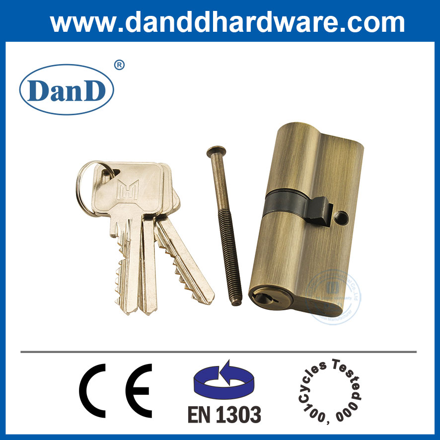 EN1303 Đồng thau cổ Trang chủ Khóa cửa mộng bảo mật cao Xi lanh-DDLC003-70mm-AB
