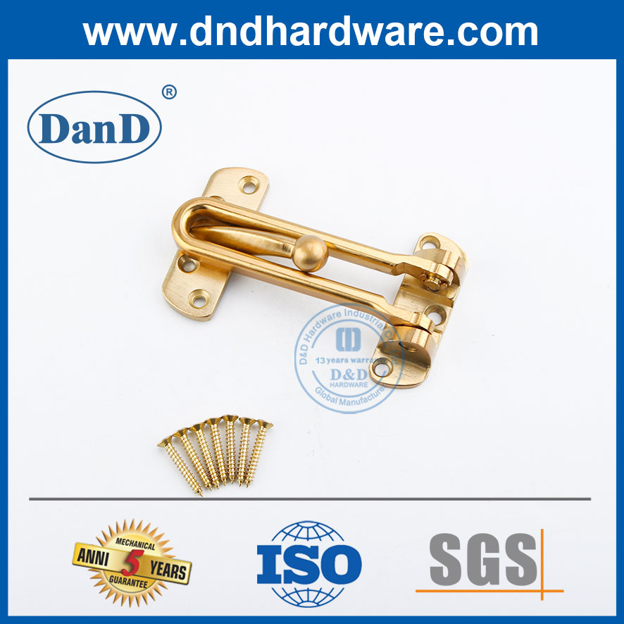 Bộ bảo vệ cửa an ninh hợp kim kẽm mạ vàng cho cửa phòng ngủ-DDDG001