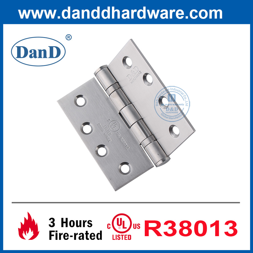 Bản lề cửa bạc Bản lề vòng bi được liệt kê UL cho cửa-DDSS001-FR-4X4X3.4