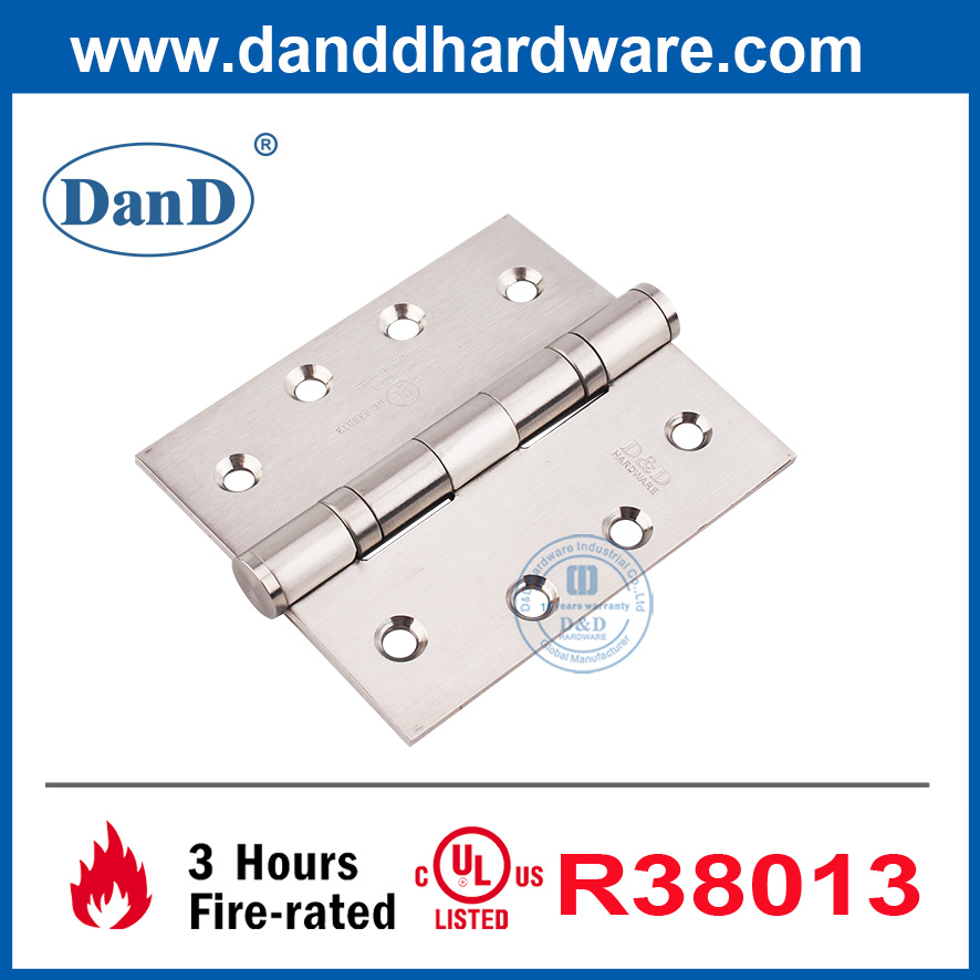 Bản lề cửa bên trong bằng thép không gỉ được xếp hạng chống cháy UL cho khách sạn-DDSS001-FR-4X3.5X3