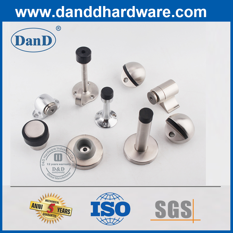Nút chặn cửa bán cầu bằng thép không gỉ cho cửa gỗ-DDDS001
