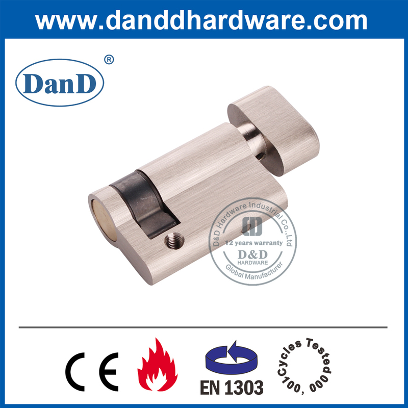 Xi lanh nửa khóa không cần chìa khóa bằng đồng thau với Thumbturn-DDLC009