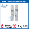 Hợp kim kẽm sơn bạc Bản lề cửa ẩn có thể điều chỉnh 3 hướng-DDCH008-G40