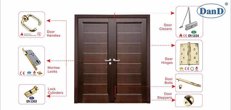Phần cứng xây dựng bằng đồng thau được đánh bóng-Phần cứng D và D