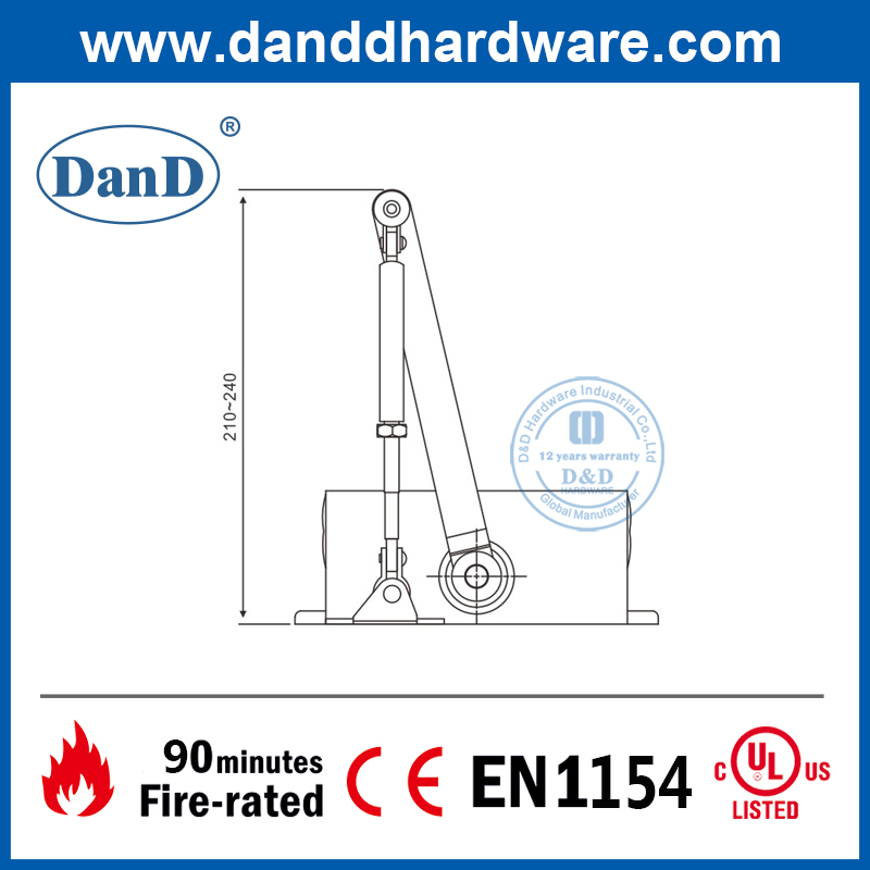 Nhôm Tự Động Giữ An Toàn Cửa Mở Cho Gia Đình-DDDC006