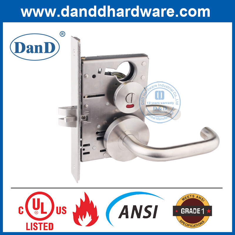 Khóa cửa riêng tư có chốt chốt SUS304 ANSI cấp 1 với Thumbuturn-DDAL022