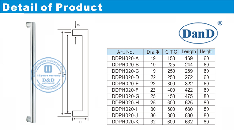 Tay nắm kéo vuông-DVàDPhần cứng