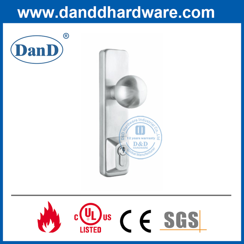 Thiết bị thoát hiểm hoảng loạn bằng thép không gỉ 304 Escutcheon Núm Trim-DDPD013
