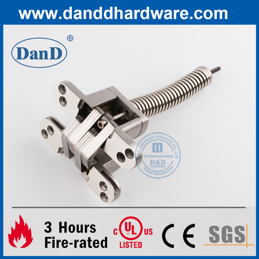 Bản lề lò xo vô hình có thể điều chỉnh bằng thép không gỉ cho cửa gỗ-DDCH010
