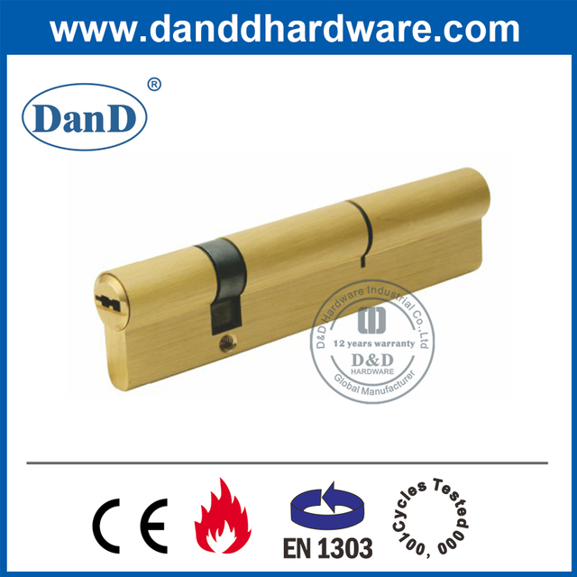 Bảo mật cao Euro Brass Offset Double Open Key Xi lanh-DDLC012
