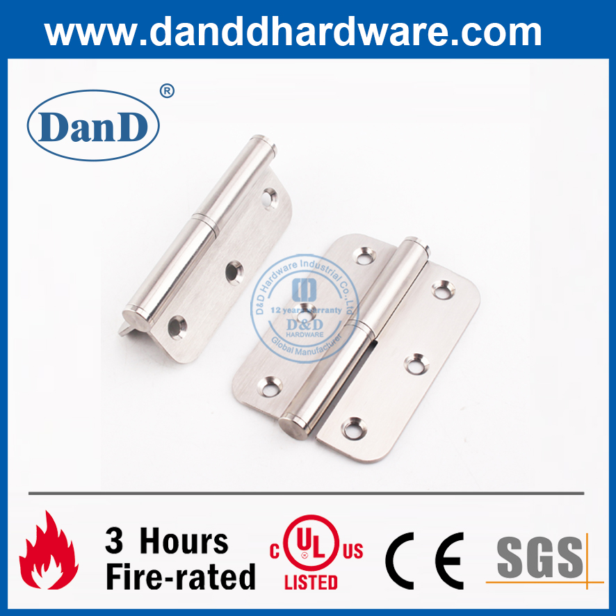 SS201 Bản lề cửa lắp tròn nâng hạ cho cửa thép- DDSS020