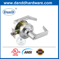 Bộ khóa hình ống đòn bẩy hợp kim kẽm loại 1 ANSI cho cửa kim loại-DDLK009