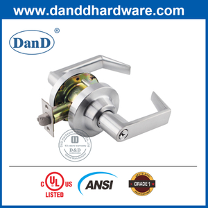 Bộ khóa hình ống đòn bẩy hợp kim kẽm loại 1 ANSI cho cửa kim loại-DDLK009