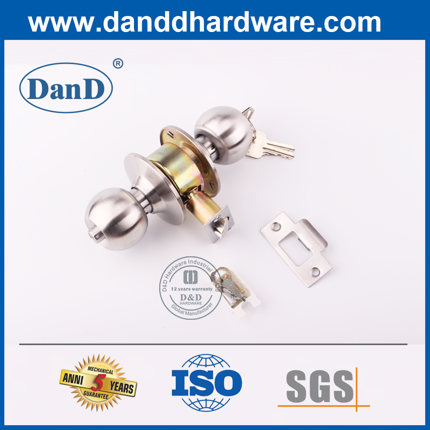 Chìa khóa bằng thép không gỉ Khóa tay nắm cửa bên ngoài cho cửa kho-DDLK002