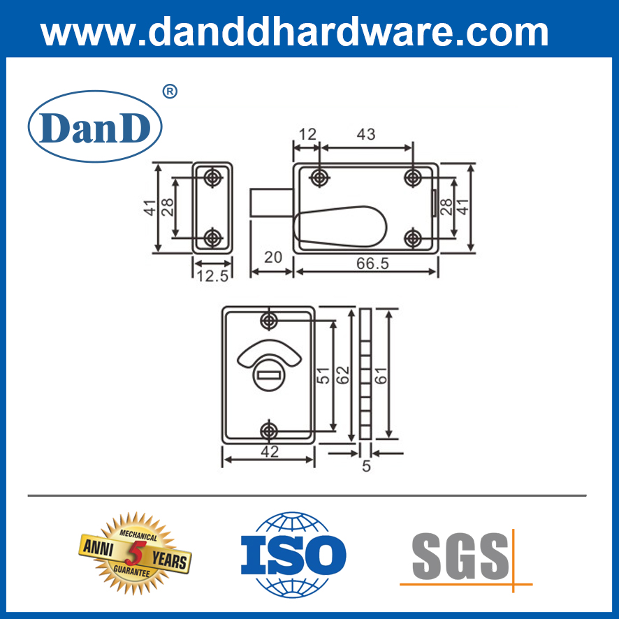 Đèn báo phòng tắm bằng hợp kim kẽm có chỗ trống và đã gắn -DDIK005