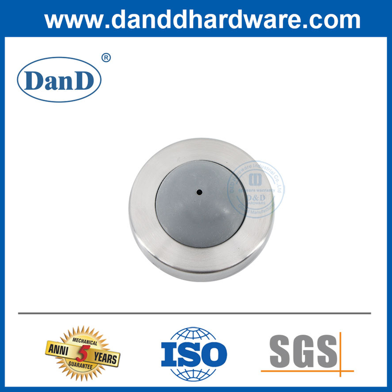 Chặn cửa hiện đại Chặn cửa tròn bằng thép không gỉ trên tường-DDDS052