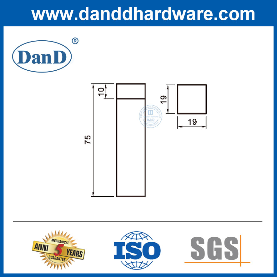 Chặn cửa trang trí Chặn cửa phòng tắm bằng thép không gỉ cho cửa thép thủy tinh-DDDS049