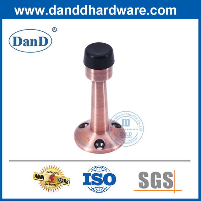 Phần cứng cửa phòng tắm bằng thép không gỉ Nút chặn cửa bằng đồng cổ trên tường-DDDS019