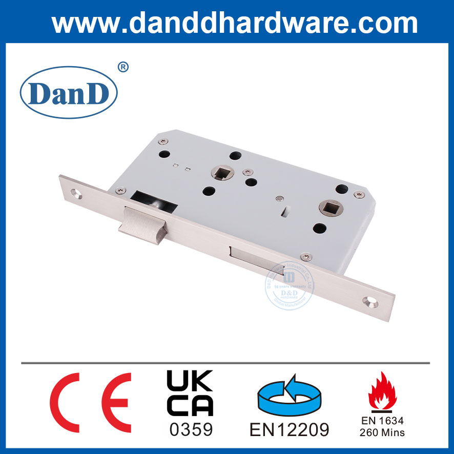 EN12209 Cửa an ninh Châu Âu Phòng tắm Khóa mộng bằng thép không gỉ Body-DDML012-5578