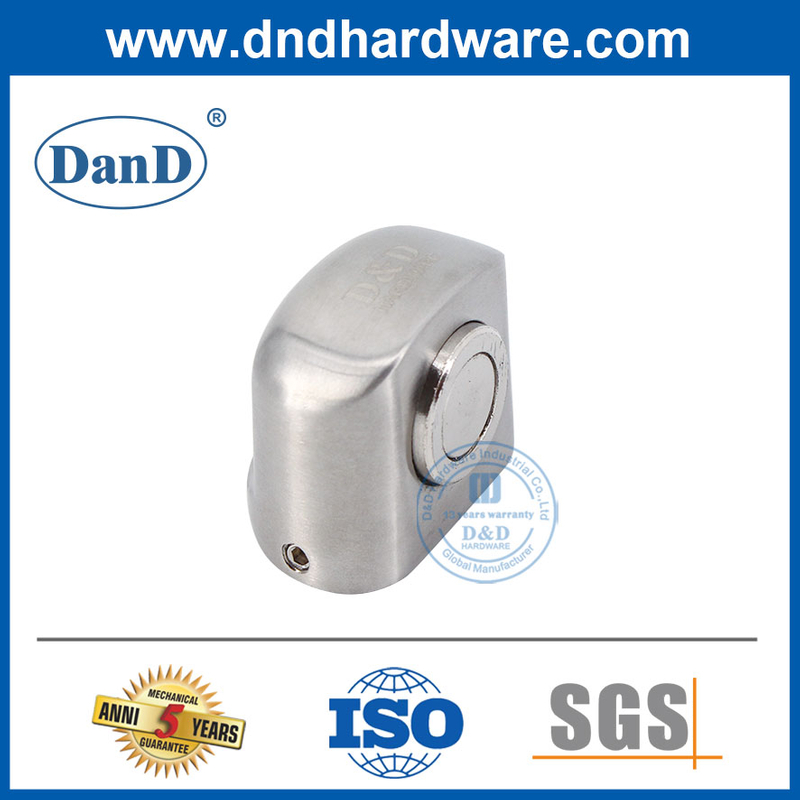 Chặn cửa ngoài trời bằng hợp kim kẽm Chặn cửa từ tính màu bạc cho Door-DDDS032