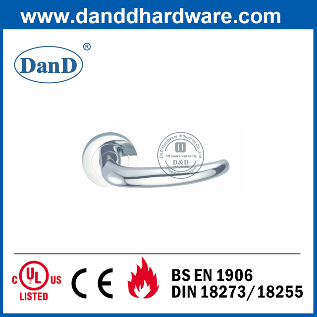 Tay nắm cửa đòn bẩy rỗng bằng thép không gỉ 304 cho cửa trước-DDTH033