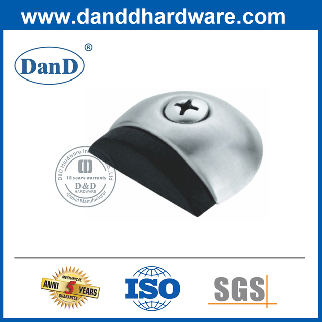 Nút chặn cửa gấp cao su đương đại bằng thép không gỉ-DDDS014