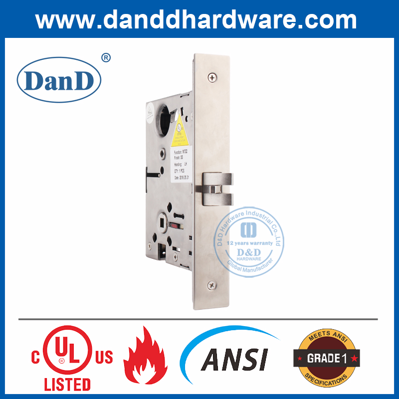 Khóa cửa riêng tư có chốt chốt SUS304 ANSI cấp 1 với Thumbuturn-DDAL022