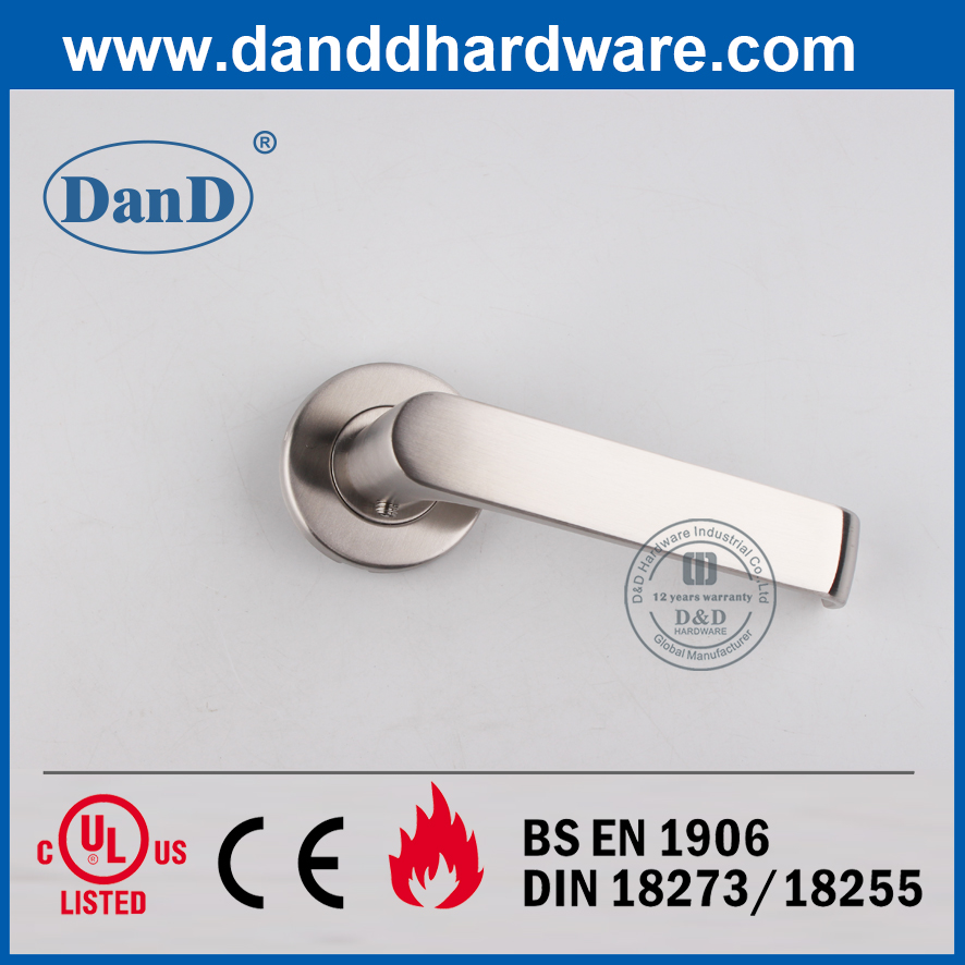 Tay nắm cửa bên ngoài đòn bẩy rắn hiện đại bằng thép không gỉ 304-DDSH036