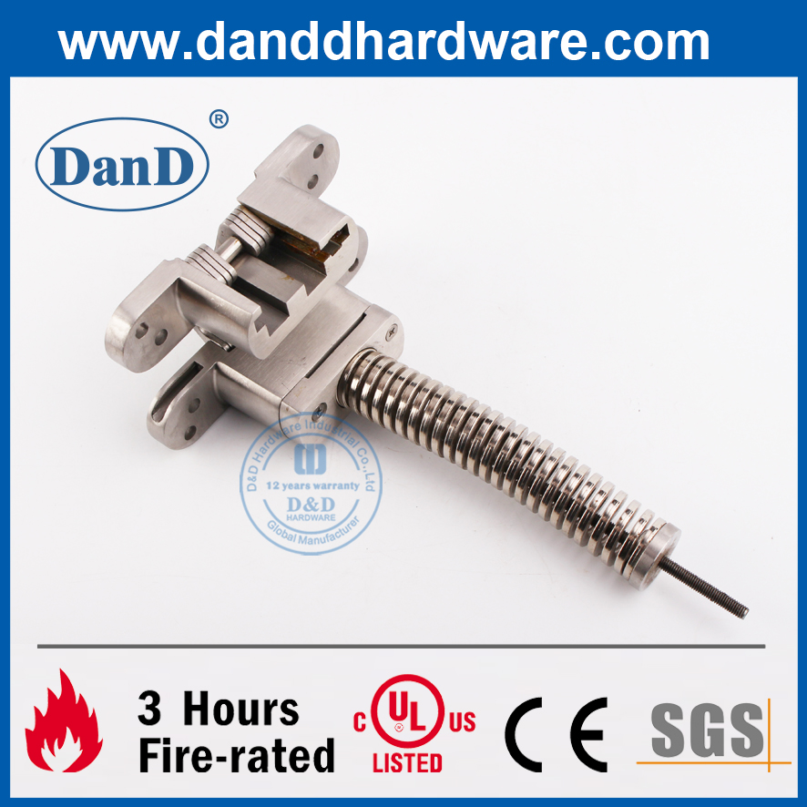 Bản lề lò xo vô hình có thể điều chỉnh bằng thép không gỉ cho cửa gỗ-DDCH010