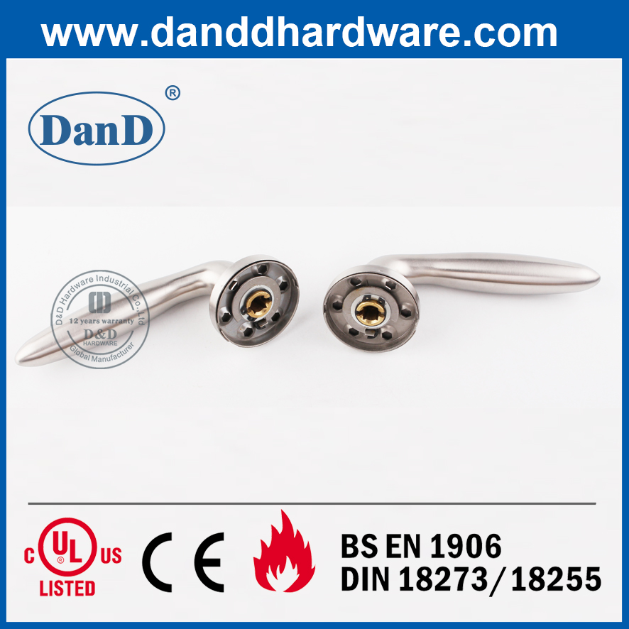 Tay nắm cửa thuận tay phải bằng thép không gỉ 304 màu bạc cho cửa đơn-DDSH024
