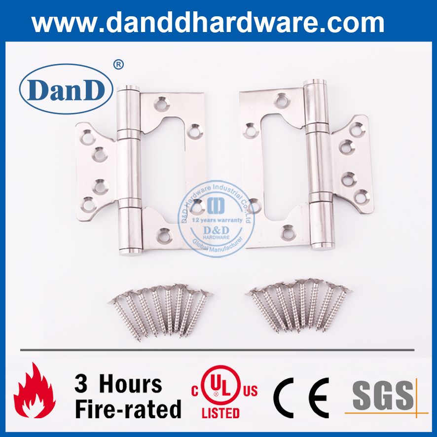 Bản lề phẳng bằng thép không gỉ 201 cho cửa gỗ-DDSS026