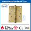 Bản lề cửa công nghiệp vuông đặc biệt bằng thép không gỉ 316 Satin Brass-DDSS011B-5X4X3