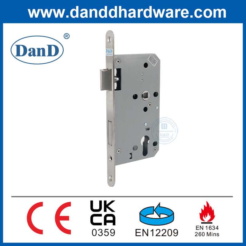 Nhà cung cấp ổ khóa CE EN12209 Bộ khóa cửa mộng chống cháy tiêu chuẩn Euro-DDML009R-6072