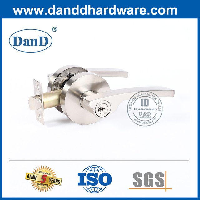 Bộ khóa tay nắm cửa đôi cửa trước bằng hợp kim kẽm-DDLK081