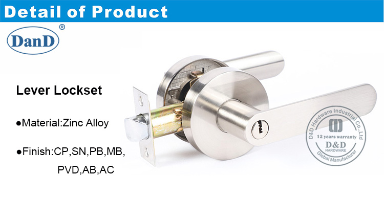 Ổ khóa đòn bẩy cho cửa gỗ-DDLK073-D và D Phần cứng