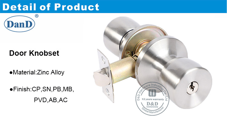 Phần cứng h&igrave;nh ống Lock-DDLK033-D v&agrave; D