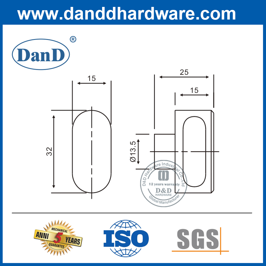 Núm đồng thau Euro cho xi lanh khóa-DDCT005