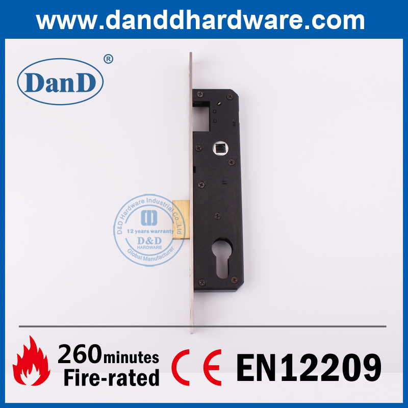 Khóa kho lưu trữ chốt cửa hẹp màu đen SS304-DDML023-2585
