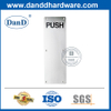 Tấm biển hiệu bằng thép không gỉ chất lượng cao cho Push-DDSP005